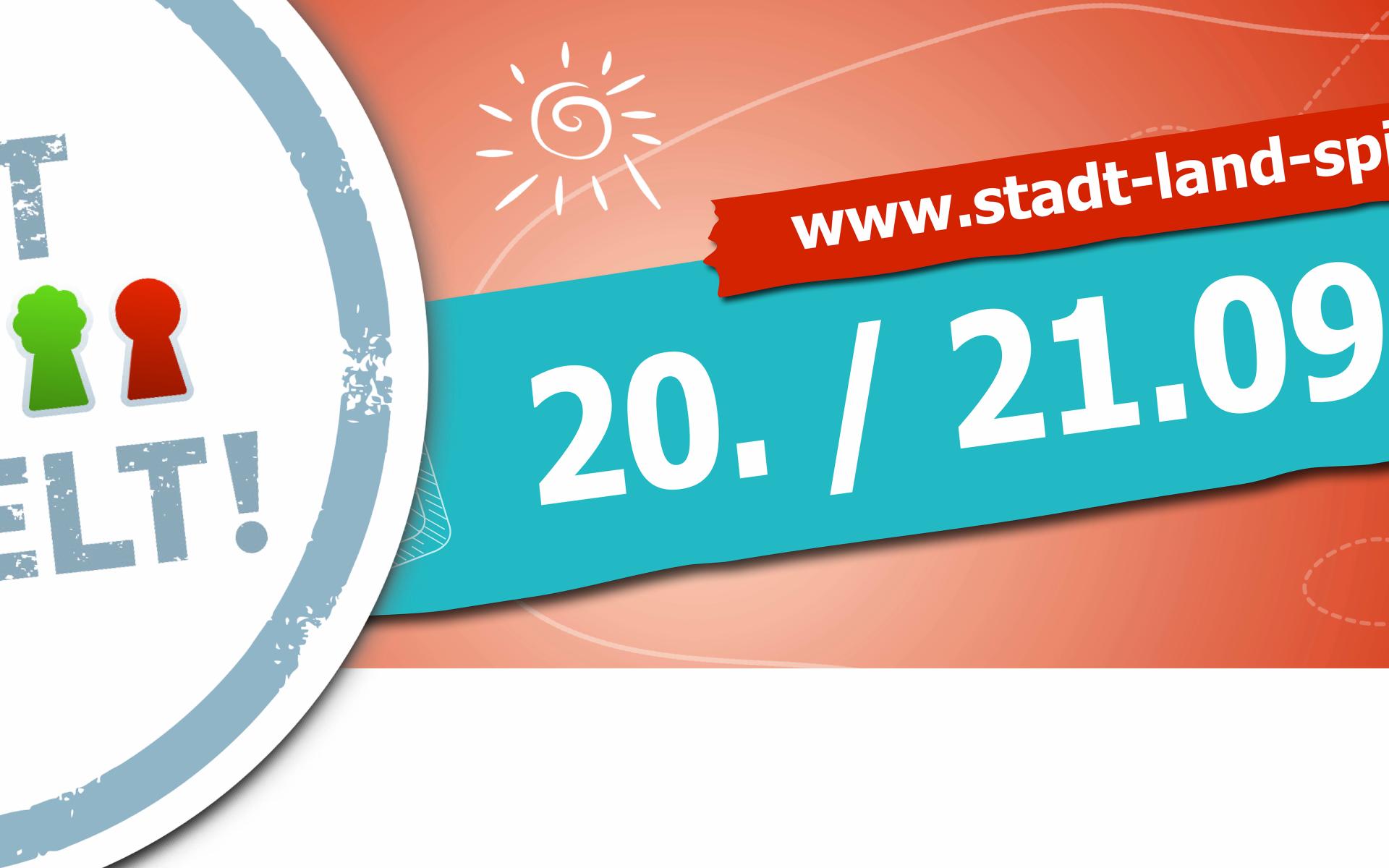 Banner Stadt Land spielt